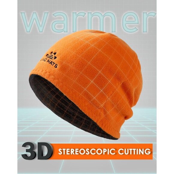Unisex Black Knit Fleece-Lined Ski Cap & Neck Gaiter Set main image 6